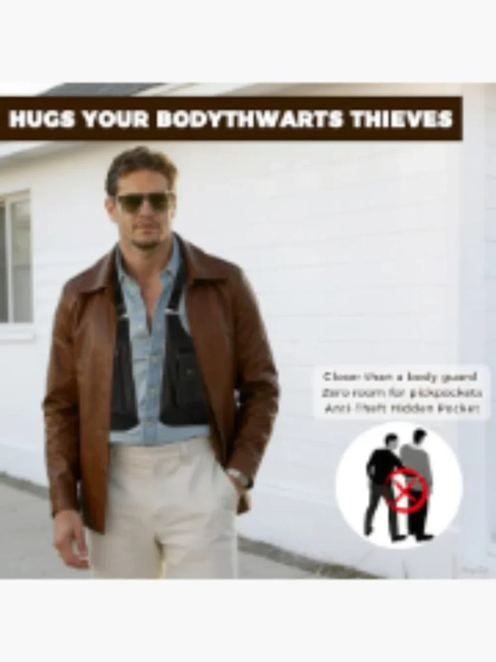 Large Double Shoulder Underarm Holster Bag -Anti-Theft Concealed Crossbody